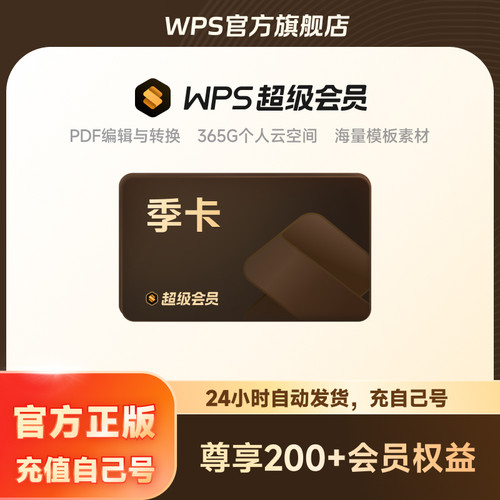 200+会员权益，PDF转word，海量模板素材