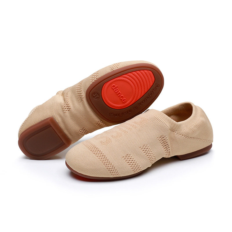 飞织啦啦队花球健美操女童成人爵士现代舞练功瑜伽古典芭蕾舞蹈鞋