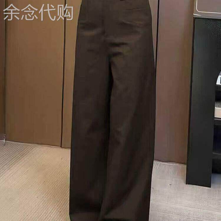 西装阔腿裤女春秋季2026年新款大码胖mm气质修身韩式休闲直筒长裤
