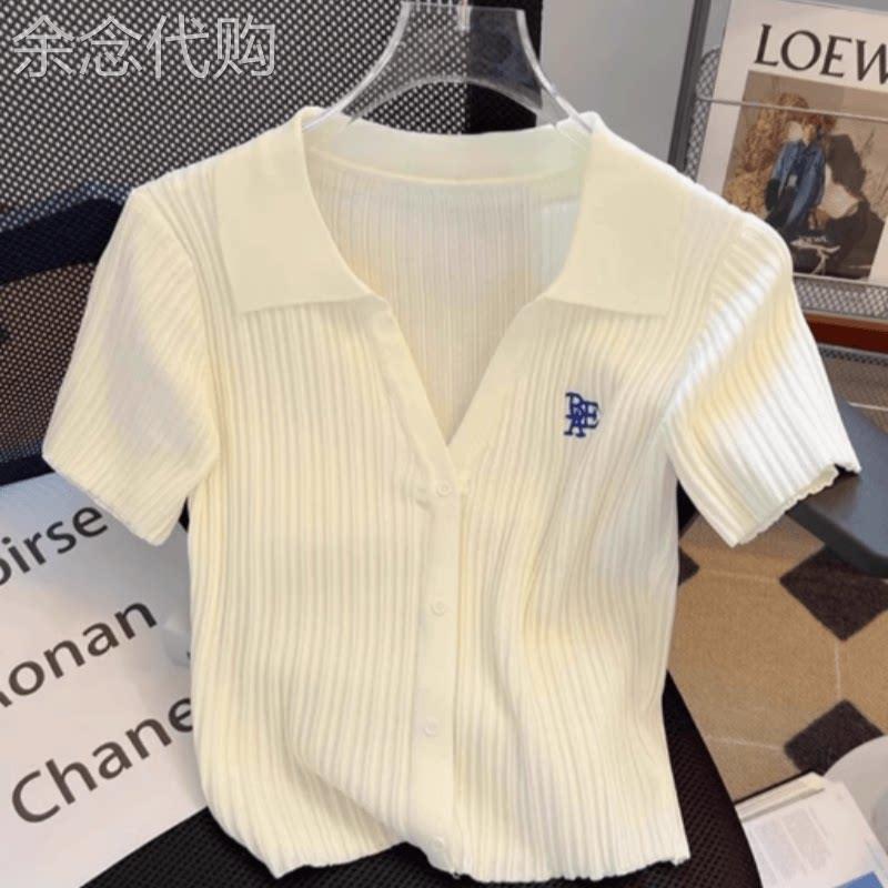 潮牌夏季减龄穿搭一整套高级感法式白色新款t恤衫裤子两件套装女