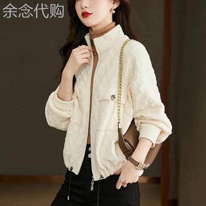 小香风短款外套女春秋新款显瘦百搭洋气大码气质休闲洋气开衫上衣