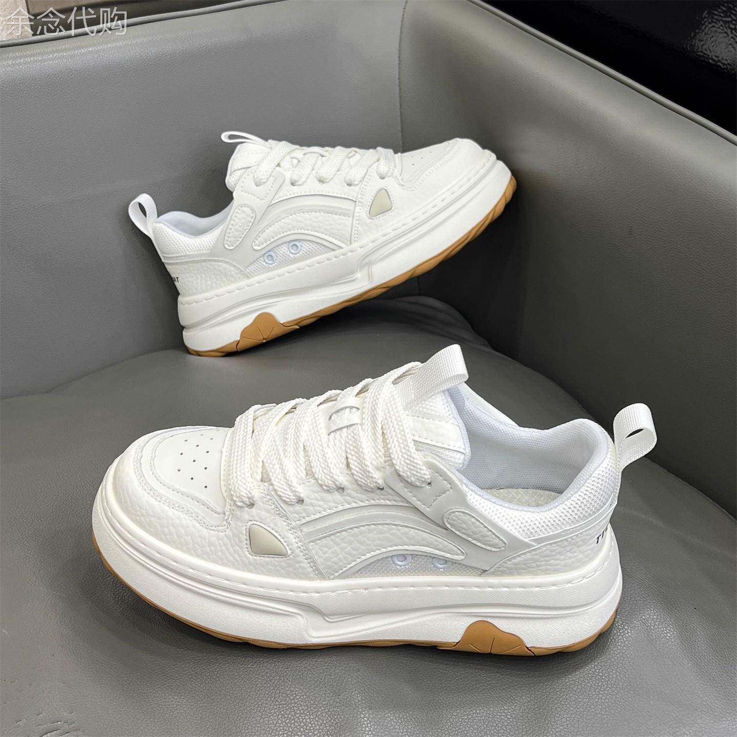 云朵般脚感Minimalism Aquaman低帮厚底小白鞋男内增高轻便板鞋潮