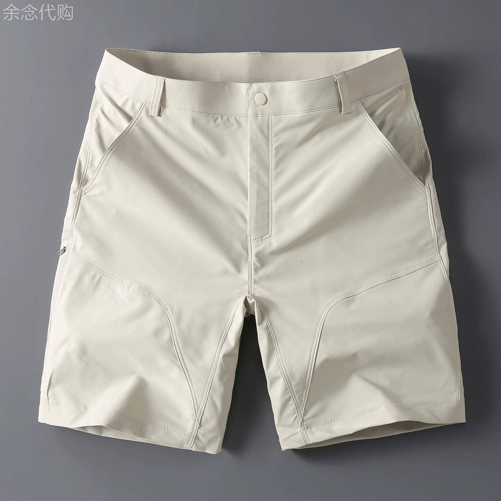 法国高端品牌夏季新款速干五分裤男修身透气户外运动休闲短裤沙滩