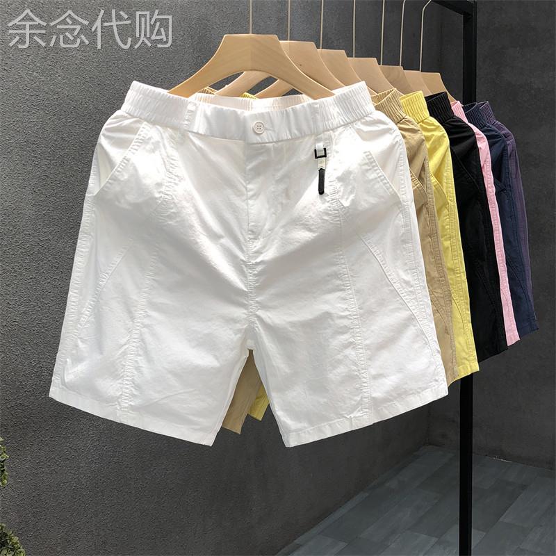轻奢夏季新款休闲简约短裤男士薄款宽松运动透气五分裤直筒沙滩裤