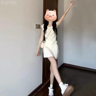 英国DHWA1/4吋套筒扳手袖洋装子女款夏季小个子运动休闲短裙套装