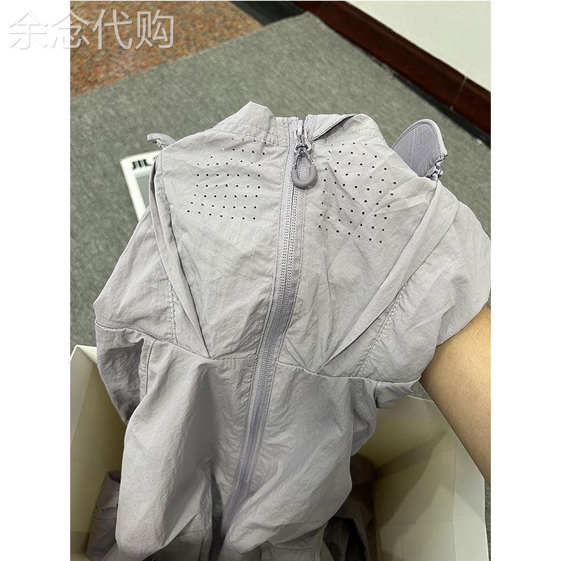 UPF50防晒衣男夏季薄款户外防紫外线透气防晒服解构拼接连帽外套