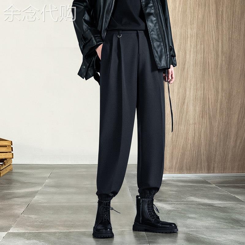 西装裤男春秋2025新款韩版潮流直筒宽松束脚休闲长裤子高级感西裤