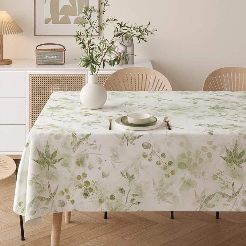 餐桌布防水防油免洗PVC加厚台布防烫高级感长方形茶几桌布奶油风,居家布艺,桌布,淘宝优惠券,粉丝福利购,淘宝优惠卷