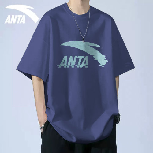 安踏短袖t恤男青少年五分袖体恤