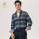 格子衬衫 休闲长袖 新款 男士 休闲百搭 比华利保罗秋季