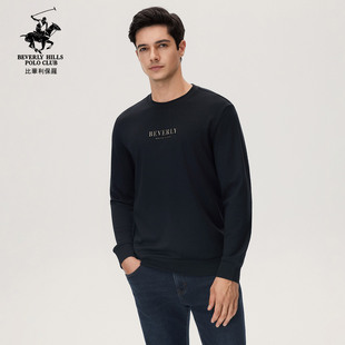 【休闲百搭】比华利保罗年新款男士圆领T恤长袖打底衫