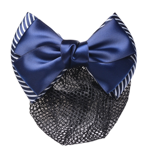 头花女职业银行酒店移动电信护士学生工作上班蝴蝶结发饰发夹细网