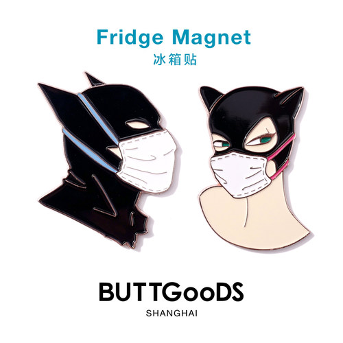 蝙蝠侠猫女恶搞卡通动漫冰箱贴
