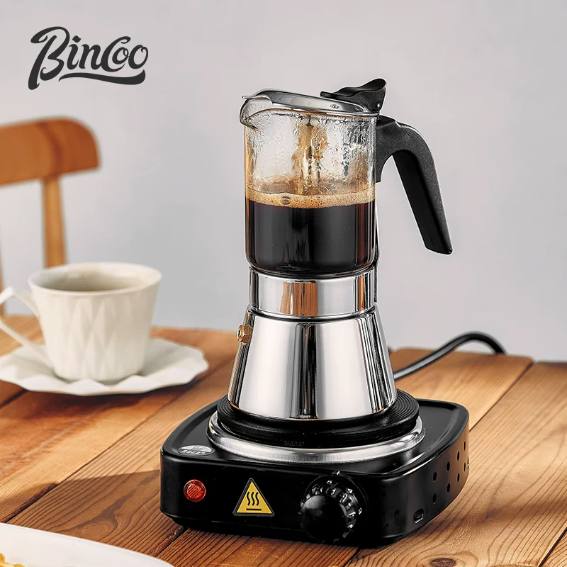 Кофейник Bincoo с двойным клапаном Mocha, кофейник, популярный, экстракция вручную, закрытая крышка, уличная фильтросная бумага, кофемашина дома