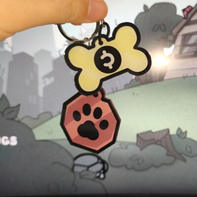 喵喵的结合亚克力钥匙扣
