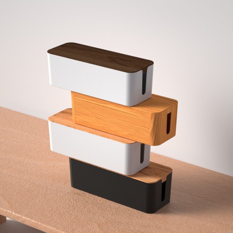 木制桌面电线收纳盒插座插排理线集线盒办公防滑多孔位整理,收纳整理,理线器/集线器/绕线器,淘宝优惠券,粉丝福利购,淘宝优惠卷