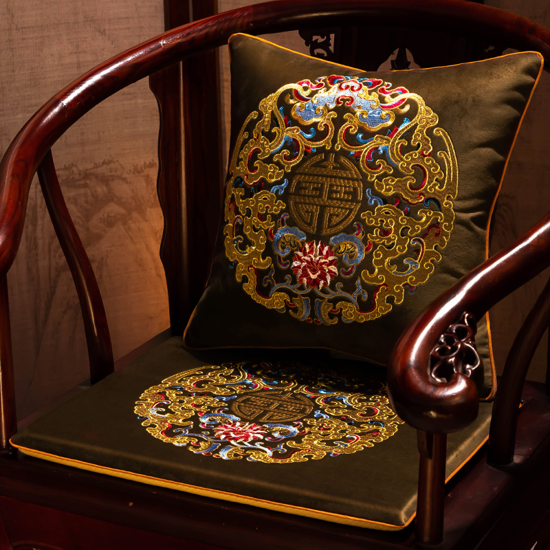 中式红木椅子坐垫茶椅太师椅垫