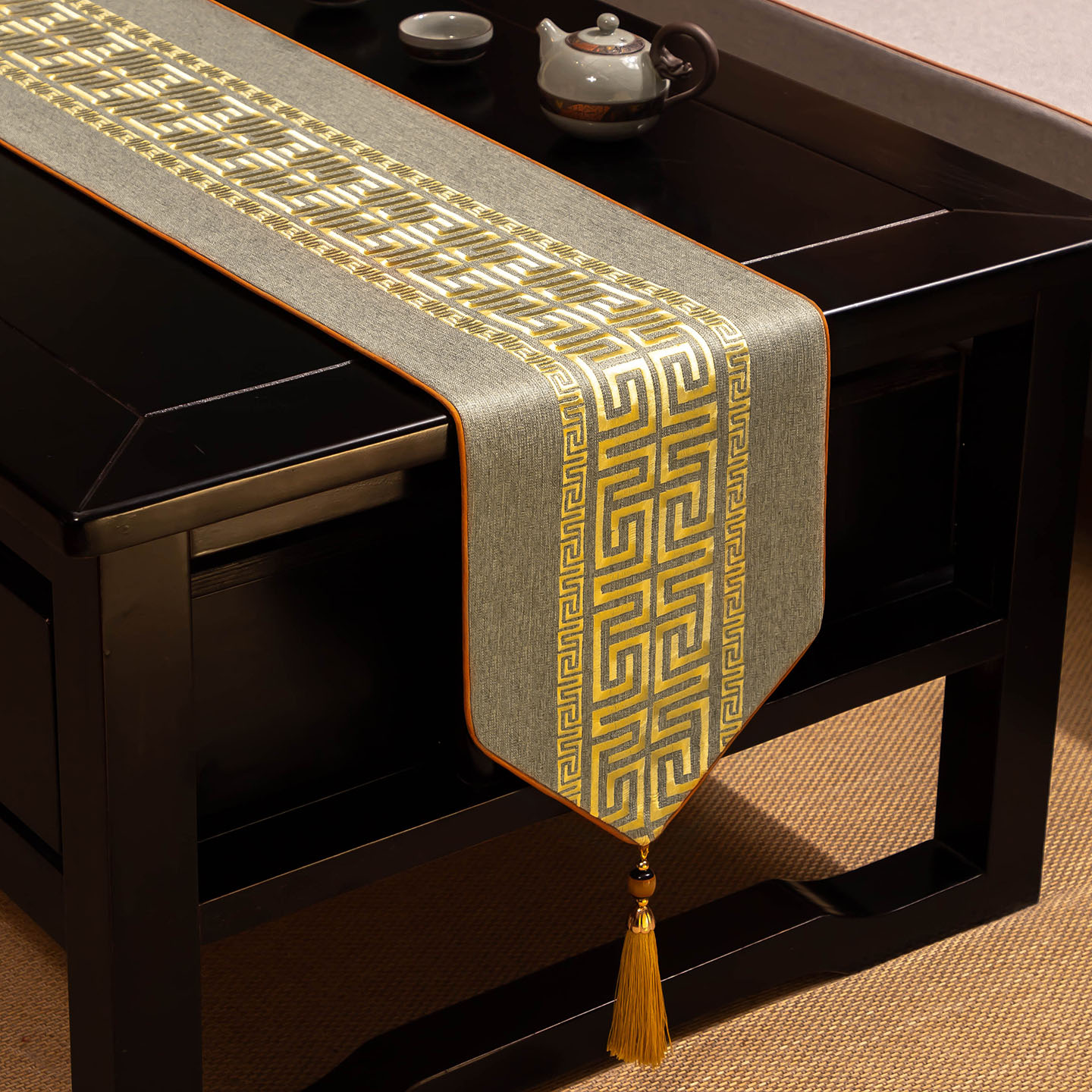 新中式中国风禅意桌旗