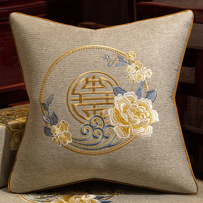 新中式靠背垫客厅沙发抱枕