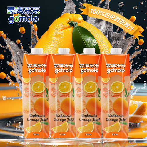 果满乐乐100%橙汁大瓶装