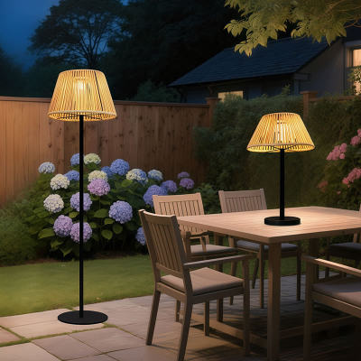 花园太阳能户外灯院子氛围灯免打孔可移动落地灯庭院照明露台氛围