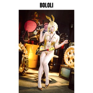 BOLOLI胜利女神NIKKE伊莱格elegg透明兔女郎cosplay摄影会穿搭