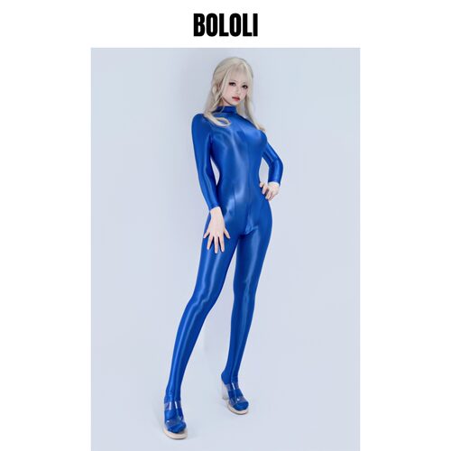 BOLOLI Slash系列丝滑拉链开口马油打底衣主播穿搭cosplay摄影会