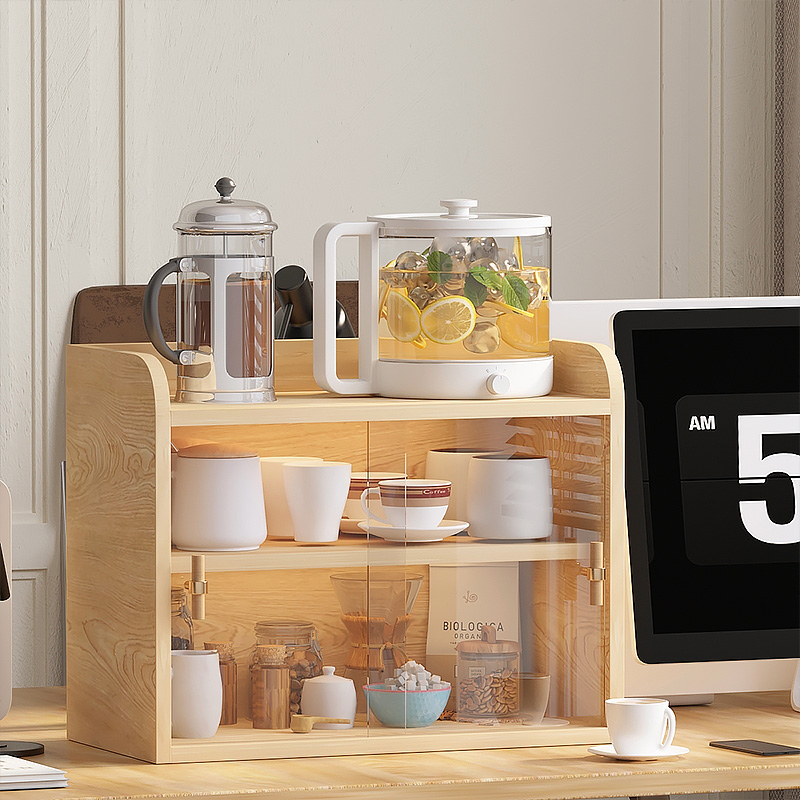 水杯架子置物架家用亚克力杯架餐边柜碗碟防尘收纳简约台面展示柜