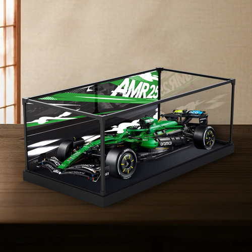 佳寻适用42240阿斯顿马丁阿美车队F1AMR25赛车模型合金框展示柜