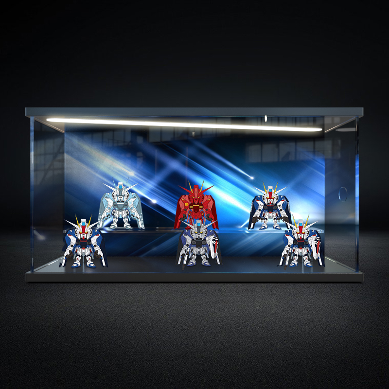 mini第二弹自由高达盲盒场景柜