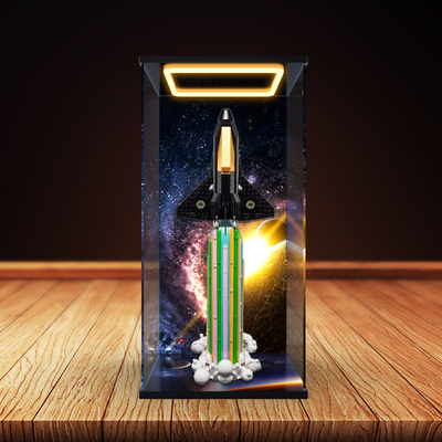 适用乐高 ICONS系列 10391 跨月狂欢拼装积木亚克力回形灯收纳柜