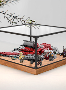亚克力展示柜适用乐高75362阿索卡.塔塔T-6绝地穿梭机合金收纳架