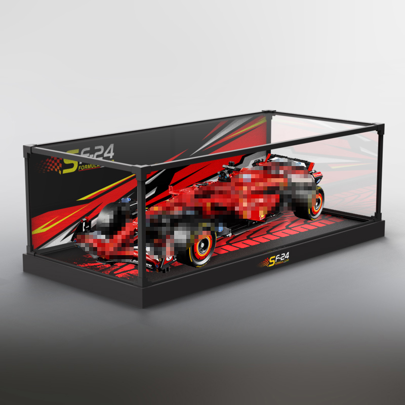 适用机械组42207法拉利SF24 F1赛车拼装积木玩具亚克力透明展示柜