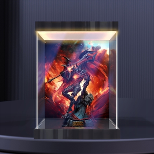 佳寻英雄联盟集美殿堂联名款亚托克斯剑魔雕塑防尘罩亚克力展示柜