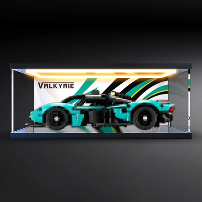 适用乐高42208阿斯顿马丁Valkyrie赛车拼装积木回灯亚克力展示柜