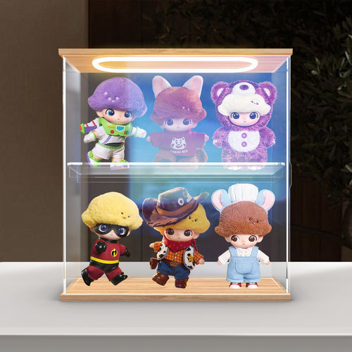 佳寻适用泡泡玛特DIMOO WORLD × PIXAR联名系列搪胶盲盒展示盒