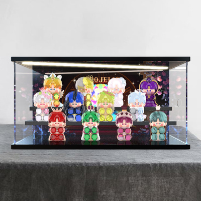 适用 泡泡玛特 PINO JELLY 坚定&闪耀系列手办亚克力灯光展示柜