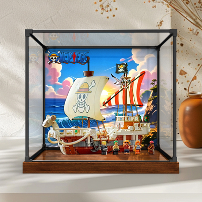 亚克力展示柜适用乐高75639 前进梅利号海贼王系列防尘手办收纳架