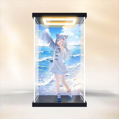 佳寻适用FuRyu Trio-Try-iT Nachoneko猫娘 景品手办回灯展示柜