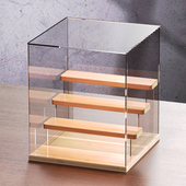 盲盒收纳展示架亚克力透明防尘乐高手办摆件展示柜泡泡玛特展示盒