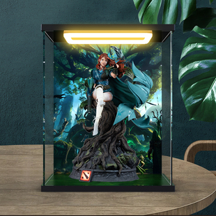 适用风行者雕像清风环佩雕塑模型手办回型灯亚克力高透明展示柜