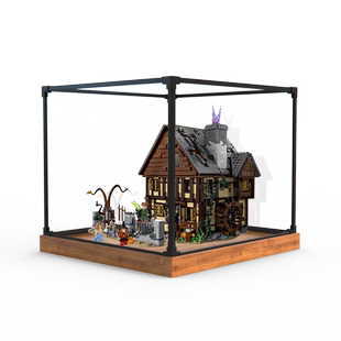 展示柜适用乐高21341迪士尼女巫桑德森姐妹的魔法屋亚克力防尘架