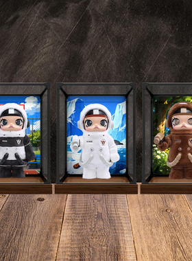 适用于泡泡玛特MOLLY咱们裸熊熊猫白熊棕熊400手办收纳防尘展示柜