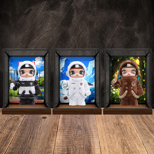 适用于泡泡玛特MOLLY咱们裸熊熊猫白熊棕熊400手办收纳防尘展示柜