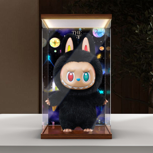 佳寻适用泡泡玛特The monsters 10周年 zimomo大娃灯箱款展示柜