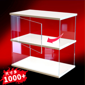 可开门透明亚克力板展示盒柜积木玩具手办收纳汽车高达模型防尘罩