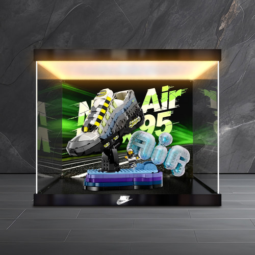 佳寻适用43025耐克Nike Air Max95积木模型灯箱款亚克力展示柜