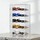 佳寻风火轮收纳盒合金小汽车模型四驱车模型儿童玩具透明展示架