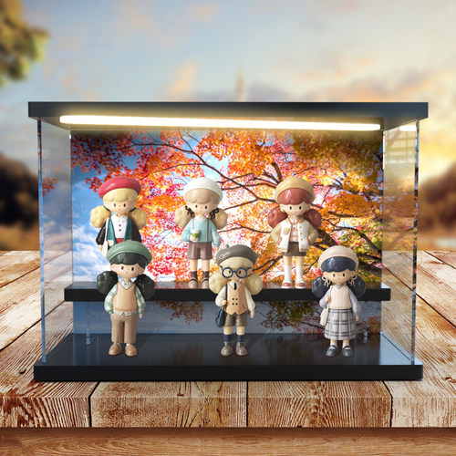 寻找独角兽爆米花妹妹盲盒场景柜