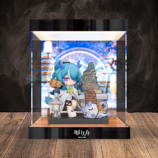 适用APEXTOYS明日方舟来份甜点Q版炎国篇令夕年 单人高清展示柜